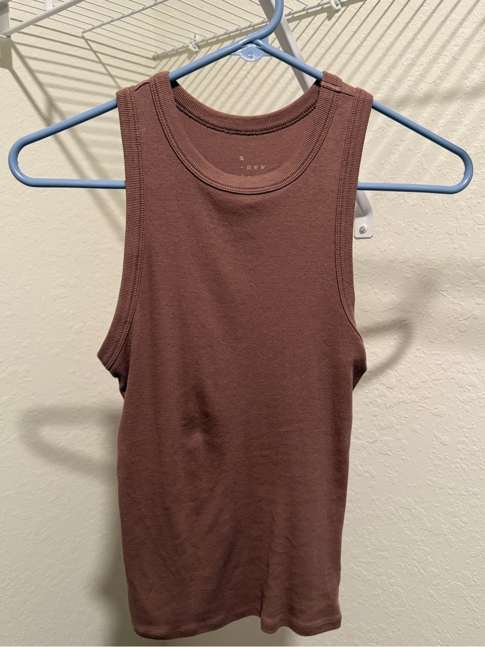A New Day Women's Ribbed Tank Top - Brown